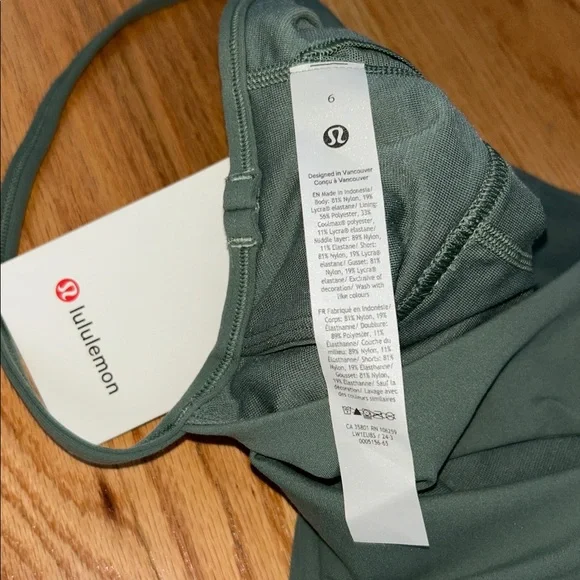 Lululemon Athletica Align Cami Strap Dress in Eucalyptus Green NWT! - Picture 10 of 11